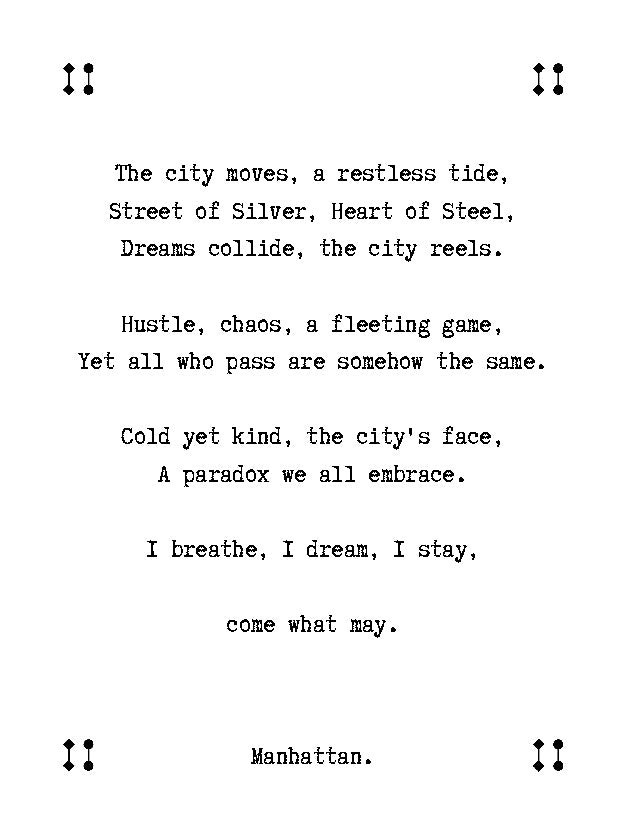 VinöniV / VinoniV Manhattan jersey top poem