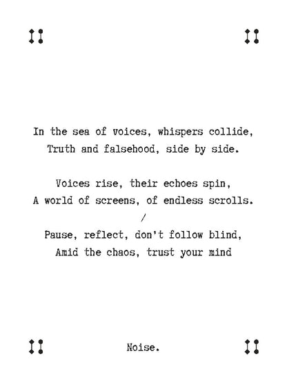 VinöniV / VinoniV Noise poem